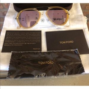 Tom Ford Arron sunglasses 53mm yellow $415